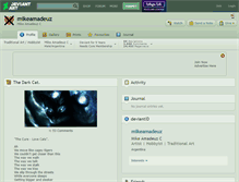 Tablet Screenshot of mikeamadeuz.deviantart.com