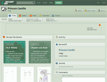 Tablet Screenshot of princess-camille.deviantart.com