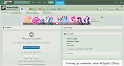 Desktop Screenshot of anna-conda.deviantart.com