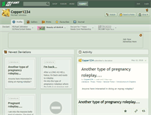 Tablet Screenshot of copper1234.deviantart.com