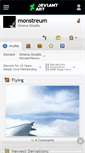 Mobile Screenshot of monstreum.deviantart.com