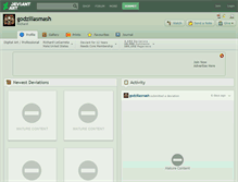 Tablet Screenshot of godzillasmash.deviantart.com