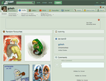 Tablet Screenshot of goheh.deviantart.com