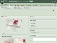 Tablet Screenshot of dulc3.deviantart.com
