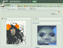 Tablet Screenshot of l-ement.deviantart.com