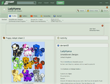 Tablet Screenshot of ladyhyena.deviantart.com