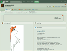 Tablet Screenshot of ichigowolf15.deviantart.com