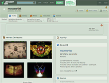 Tablet Screenshot of mouseartist.deviantart.com