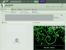 Tablet Screenshot of miss-deirdre.deviantart.com