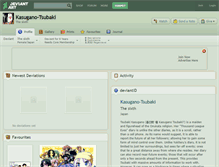 Tablet Screenshot of kasugano-tsubaki.deviantart.com