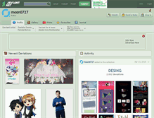 Tablet Screenshot of moon0727.deviantart.com