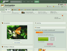 Tablet Screenshot of forest-goddess.deviantart.com
