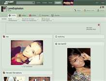 Tablet Screenshot of loveexplosion.deviantart.com