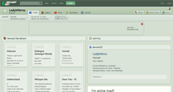 Desktop Screenshot of ladyinferno.deviantart.com