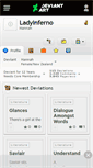 Mobile Screenshot of ladyinferno.deviantart.com