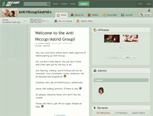 Tablet Screenshot of anti-hiccupxastrid.deviantart.com