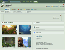 Tablet Screenshot of insanekiwi.deviantart.com