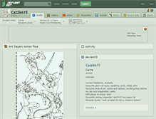 Tablet Screenshot of cazzles15.deviantart.com