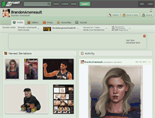 Tablet Screenshot of brandonarseneault.deviantart.com