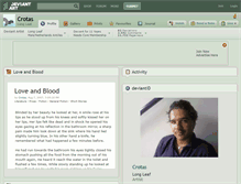 Tablet Screenshot of crotas.deviantart.com