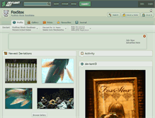 Tablet Screenshot of foxstox.deviantart.com