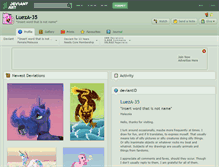 Tablet Screenshot of lueza-35.deviantart.com