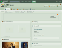 Tablet Screenshot of evil-elf-queen.deviantart.com