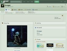 Tablet Screenshot of kreegan.deviantart.com