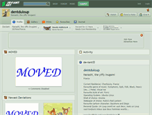 Tablet Screenshot of dentduloup.deviantart.com