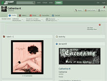 Tablet Screenshot of catherine-k.deviantart.com