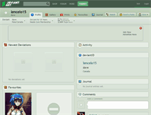 Tablet Screenshot of lencelo15.deviantart.com