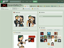 Tablet Screenshot of duncanxheather-fc.deviantart.com