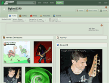 Tablet Screenshot of bigfoot3290.deviantart.com