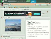 Tablet Screenshot of andidarkwolf.deviantart.com