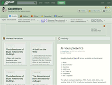 Tablet Screenshot of goodstnero.deviantart.com
