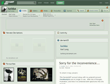 Tablet Screenshot of lucidus.deviantart.com