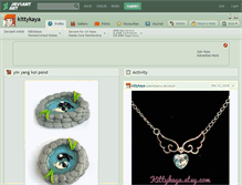 Tablet Screenshot of kittykaya.deviantart.com