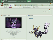 Tablet Screenshot of boxwolf.deviantart.com