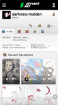 Mobile Screenshot of darkness-maiden.deviantart.com