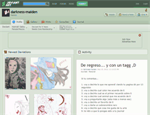 Tablet Screenshot of darkness-maiden.deviantart.com