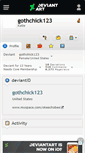 Mobile Screenshot of gothchick123.deviantart.com