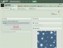Tablet Screenshot of caprie08.deviantart.com