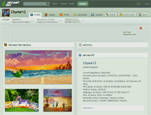 Tablet Screenshot of chyme12.deviantart.com