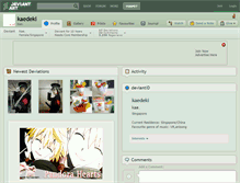 Tablet Screenshot of kaedeki.deviantart.com
