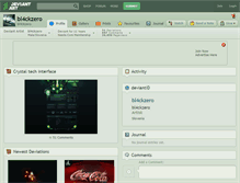 Tablet Screenshot of bl4ckzero.deviantart.com