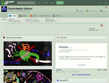 Tablet Screenshot of grand-master-destros.deviantart.com