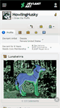 Mobile Screenshot of howlinghusky.deviantart.com