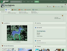Tablet Screenshot of howlinghusky.deviantart.com