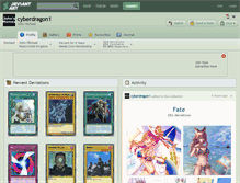 Tablet Screenshot of cyberdragon1.deviantart.com