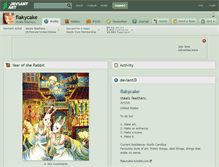 Tablet Screenshot of flakycake.deviantart.com